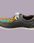 American Darling ADFT124 Hand tooled carved genuine leather trim lightweight shoe footwear slip on