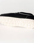 American Darling ADFT133BK1 Hand tooled carved genuine leather trim lightweight shoe footwear slip on