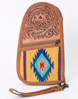 American Darling Gun Case Saddle Blanket Hand Tooled Genuine Leather Western Cases | Women Shotgun for Handguns