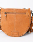 American Darling Messenger Hand Tooled Hair-On Genuine Leather women bag western handbag purse