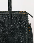 American Darling Tote Hand Tooled Genuine Leather Western Women Bag Handbag Purse | Black | Western Tote Bag | Travel Tote Bags | College Tote Bag | Casual Tote Bag