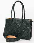 American Darling Tote Hand Tooled Genuine Leather Western Women Bag Handbag Purse | Black | Western Tote Bag | Travel Tote Bags | College Tote Bag | Casual Tote Bag