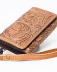 American Darling Clutch Hand Tooled Genuine Leather women bag western handbag purse