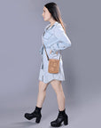 American Darling Cell Phone Holder Hand Tooled Genuine Leather women bag western handbag purse