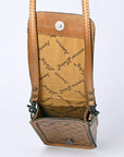 American Darling Cell Phone Holder Hand Tooled Genuine Leather women bag western handbag purse