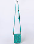 American Darling Cell Phone Holder Hand Tooled Genuine Leather women bag western handbag purse