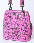 American Darling Cross Body Hand Tooled Genuine Leather women bag western handbag purse