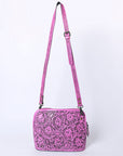 American Darling Cross Body Hand Tooled Genuine Leather women bag western handbag purse