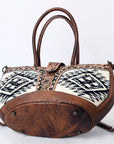 American Darling ADBG1084A Tote Hand Tooled Saddle Blanket Genuine Leather women bag western handbag purse