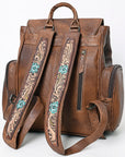ADBG1150 American Darling Backpack Hand Tooled Saddle Blanket Genuine Leather women bag western handbag purse