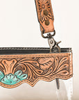 American Darling ADBG1142 Hand Tooled Genuine Leather Women Bag Western Handbag Purse