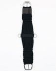 HILASON Horse Western 27 Strand Double Weave Black Roper Cinch