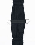 HILASON Horse Western 27 Strand Double Weave Black Roper Cinch