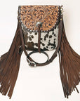 ADBGA353 American Darling Hand Tooled Hair On Genuine Leather Women Bag Western Handbag Purse