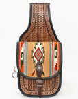 Hilason Floral Western Horse Leather Saddle Bag Heavyduty Traditional Trail Ride