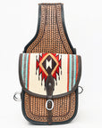 Hilason Floral Western Horse Leather Saddle Bag Heavyduty Traditional Trail Ride