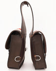 Hilason Floral Western Horse Leather Saddle Bag Heavyduty Traditional Trail Ride