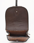Hilason Floral Western Horse Leather Saddle Bag Heavyduty Traditional Trail Ride