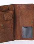 American Darling Clutch Hand Tooled Genuine Leather Women Bag Western Handbag Purse