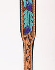 HILASON Western Genuine Leather Heavy Duty Hand Painted Dog Collar