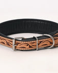 HILASON Western Genuine Leather Heavy Duty Hand Painted Dog Collar