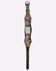 HILASON Western Genuine Leather Heavy Duty Dog Collar Floral Tooled