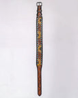 HILASON Western Genuine Leather Heavy Duty Hand Painted Dog Collar