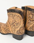 American Darling ADFT161 Hand tooled carved genuine leather sandal footwear flip flop