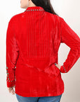 American Darling Velvet Women shirt dress Tunic Ladies girl Top
