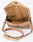American Darling Hand Tooled Genuine Leather Women Bag Western Handbag Purse
