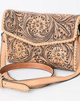 American Darling Hand Tooled Genuine Leather Women Bag Western Handbag Purse