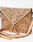 American Darling Hand Tooled Genuine Leather Women Bag Western Handbag Purse