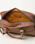 American Darling ADBG1183 Hand Tooled Crocodile Embossed Genuine Leather Women Bag Western Handbag Purse