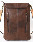 ADBGA392 American Darling Hand Tooled Hair On Genuine Leather Women Bag Western Handbag Purse