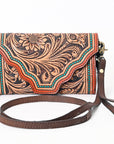 American Darling Hand Tooled Genuine Leather Women Bag Western Handbag Purse