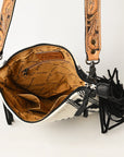 American Darling Cross Body Hand Tooled Saddle Blanket Genuine Leather Women Bag Western Handbag Purse