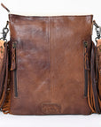 American Darling Messenger Hand Tooled Hair On Genuine Leather Western Women Bag Handbag Purse | Cute