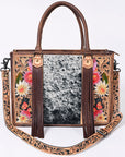 American Darling Briefcase Hand Tooled Saddle Blanket Genuine Leather women bag western handbag purse