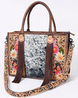 American Darling Briefcase Hand Tooled Saddle Blanket Genuine Leather women bag western handbag purse