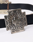 American Darling Full Grain Genuine Leather Belt Womens Western with Removable Buckle Hunter Green Small