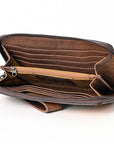 American Darling Organiser Hand Tooled Saddle Blanket Genuine Leather Women Bag Western Handbag Purse