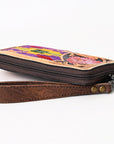 American Darling Organiser Hand Tooled Saddle Blanket Genuine Leather Women Bag Western Handbag Purse