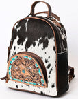 American Darling Hand Tooled Hair On Genuine Leather Women Bag Western Handbag Purse