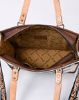 American Darling ADBG1033A Tote Saddle Blanket Genuine Leather women bag western handbag purse