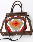 ADBGA400 American Darling Saddle Blanket Genuine Leather Women Bag Western Handbag Purse