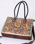 American Darling Tote Hand Tooled Genuine Leather women bag western handbag purse