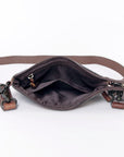 SKBZ103 Ohlay Western Genuine Hair-On Leather Hand Tooled Women Crossbody Bags