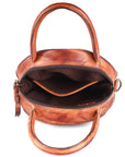 Never Mind Nmbgm136A Canteen Vintage Handmade Genuine Cowhide Leather Women Bag Western Handbag Purse