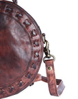 Never Mind Nmbgm136B Canteen Vintage Handmade Genuine Cowhide Leather Women Bag Western Handbag Purse