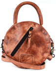 Never Mind Nmbgm136C Canteen Vintage Handmade Genuine Cowhide Leather Women Bag Western Handbag Purse